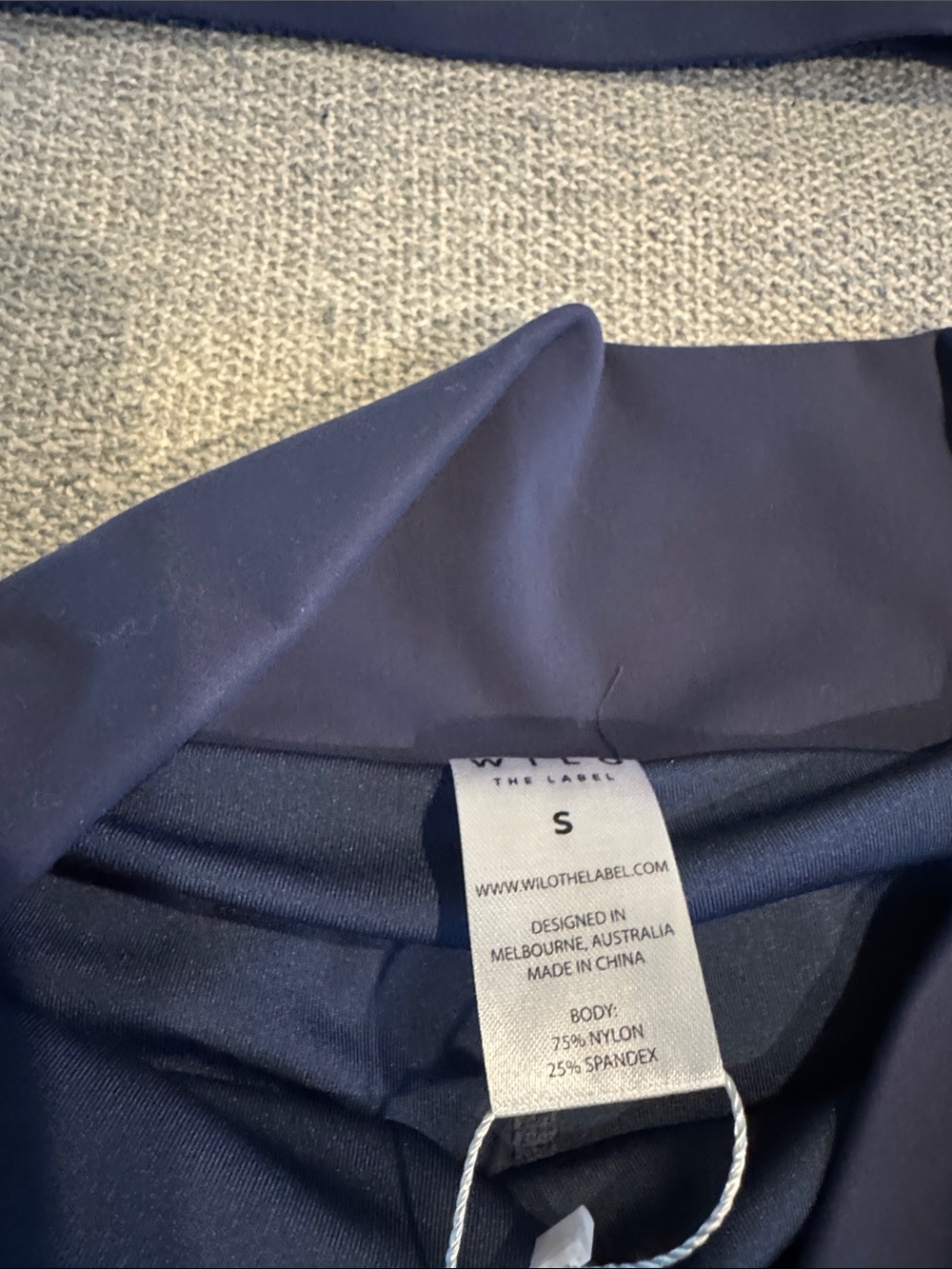 NWT. WILO the label Navy Blue Sports Bra and Skirt Set Size Small - Picture 5 of 8